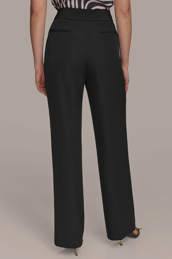 Donna Karan WIDE LEG PANT WITH HARDWARE Black