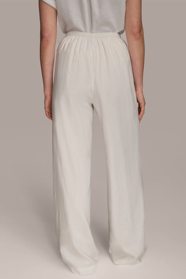 Donna Karan WIDE LEG SOFT PANT Cream