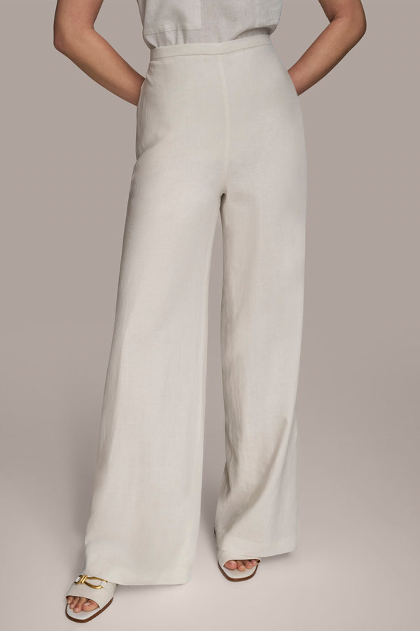 donna karan WIDE LEG SOFT PANT Cream