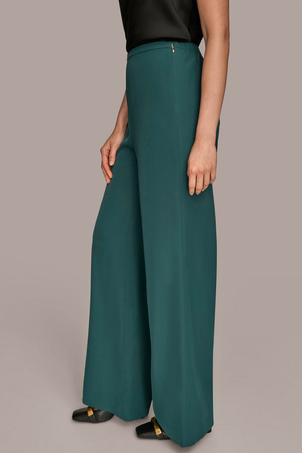 Donna Karan EXTRA HIGH-RISE WIDE-LEG RELAXED PANT HUDSON