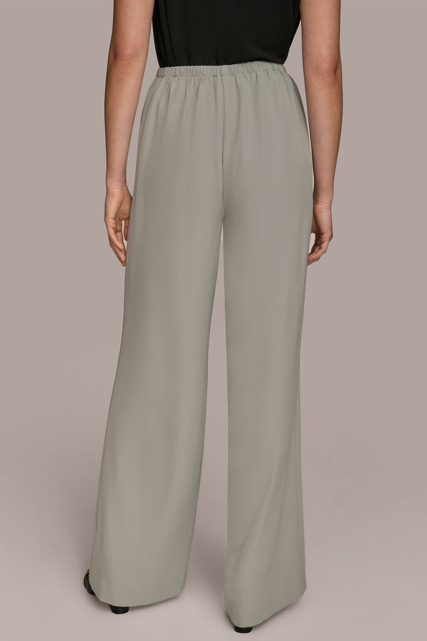 Donna Karan EXTRA HIGH-RISE WIDE-LEG RELAXED PANT WEATHERED SAGE
