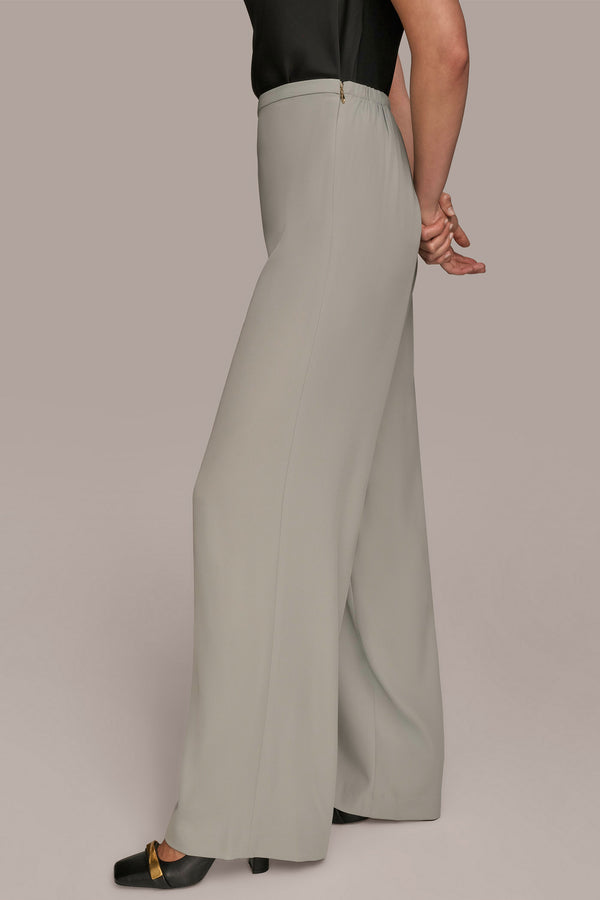 Donna Karan EXTRA HIGH-RISE WIDE-LEG RELAXED PANT WEATHERED SAGE