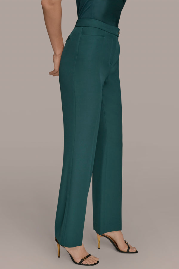 Donna Karan HIGH-RISE STRAIGHT-LEG SUIT PANT HUDSON