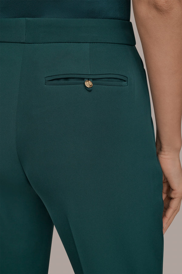 Donna Karan HIGH-RISE STRAIGHT-LEG SUIT PANT HUDSON