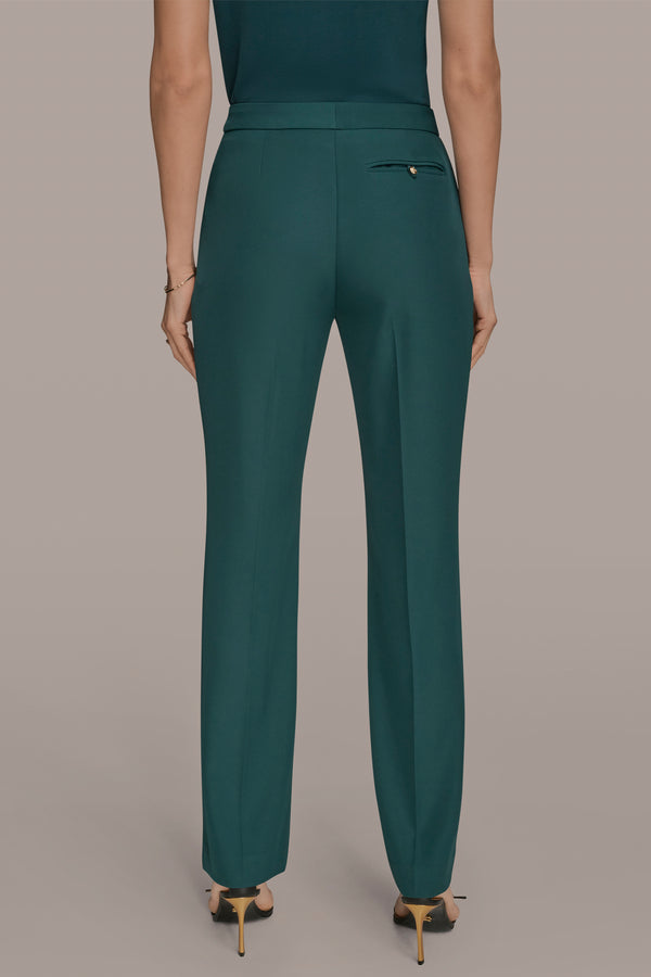 Donna Karan HIGH-RISE STRAIGHT-LEG SUIT PANT HUDSON