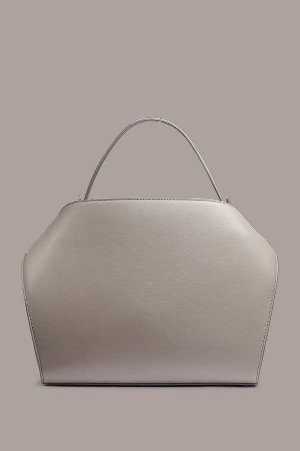 Donna Karan PLANDOME CHAIN-EMBELLISHED SATCHEL BAG Cloud