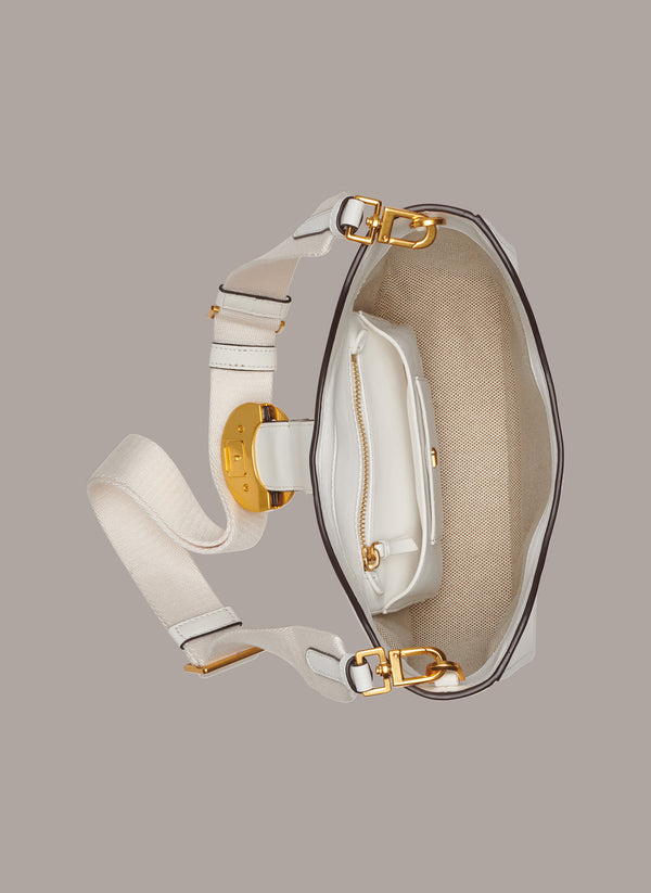 Donna Karan VALLEY STREAM CROSSBODY Brilliant White