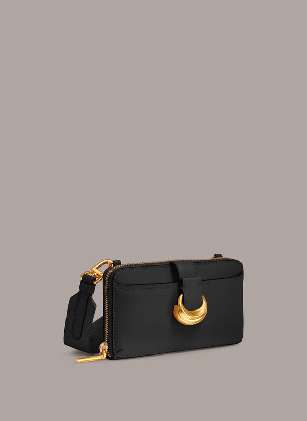Donna Karan VALLEY STREAM WALLET ON THE STRING Black/Gold