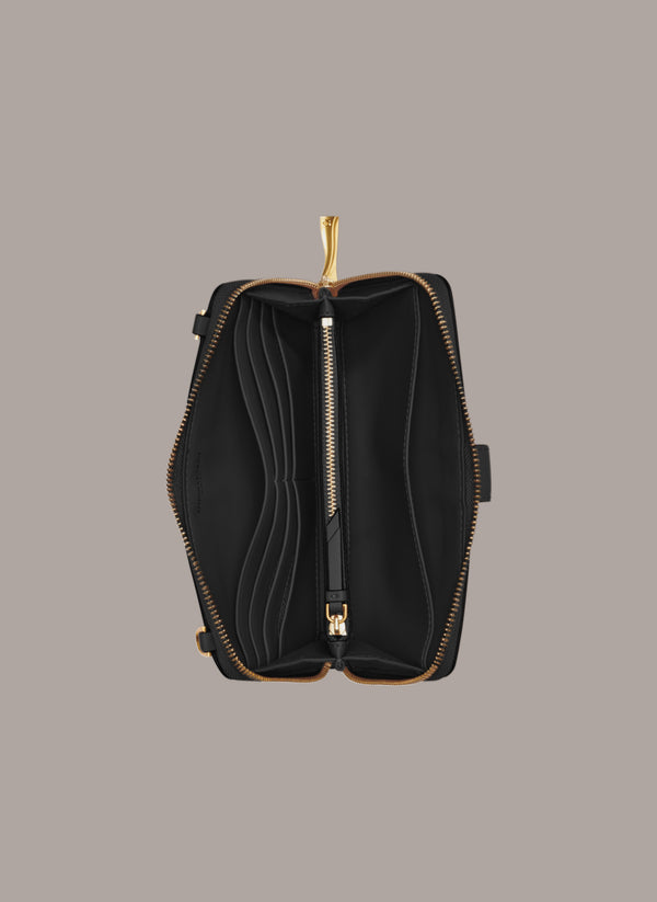 Donna Karan VALLEY STREAM WALLET ON THE STRING Black/Gold