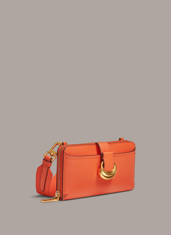 Donna Karan VALLEY STREAM WALLET ON THE STRING Tangerine