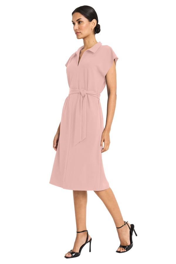 Donna Morgan Alexandria Below The Knee Cap Sleeve Dress