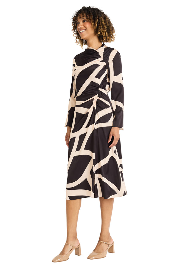 Donna Morgan ASYMMETRIC DRAPED DRESS