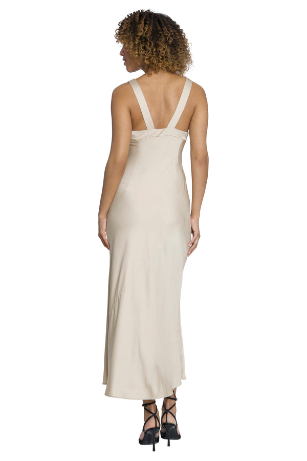 Donna Morgan ASYMMETRICAL DRAPED GOWN