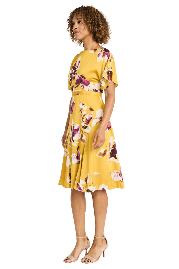 Donna Morgan BACK COWL MIDI DRESS