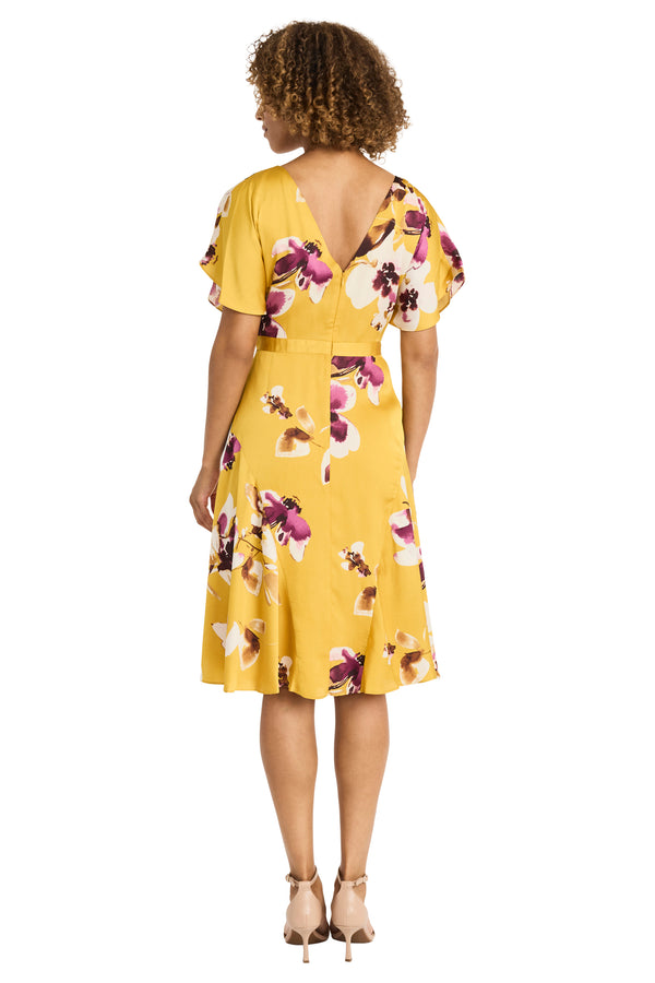 Donna Morgan BACK COWL MIDI DRESS