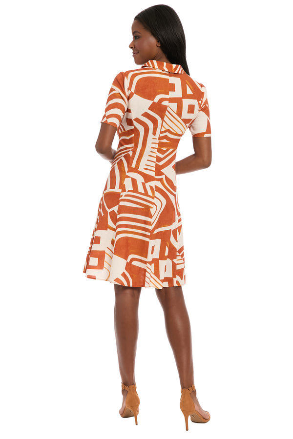 Donna Morgan Carmine Shirtdress