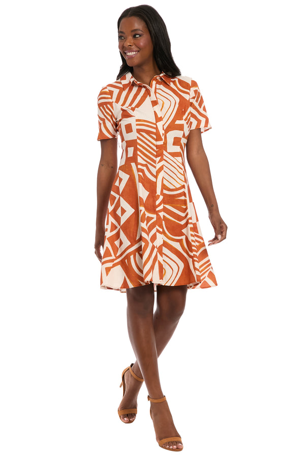 donna morgan Carmine Shirtdress