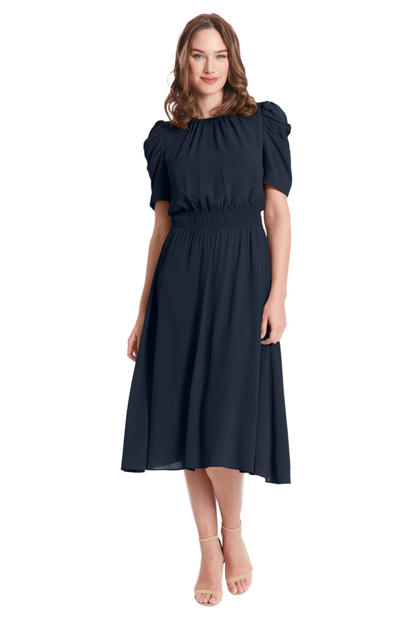Donna Morgan CATEPILLAR SLEEVE MIDI DRESS