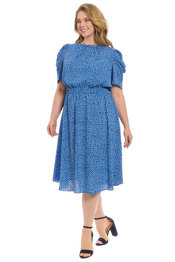 Donna Morgan CATEPILLAR SLEEVE MIDI DRESS