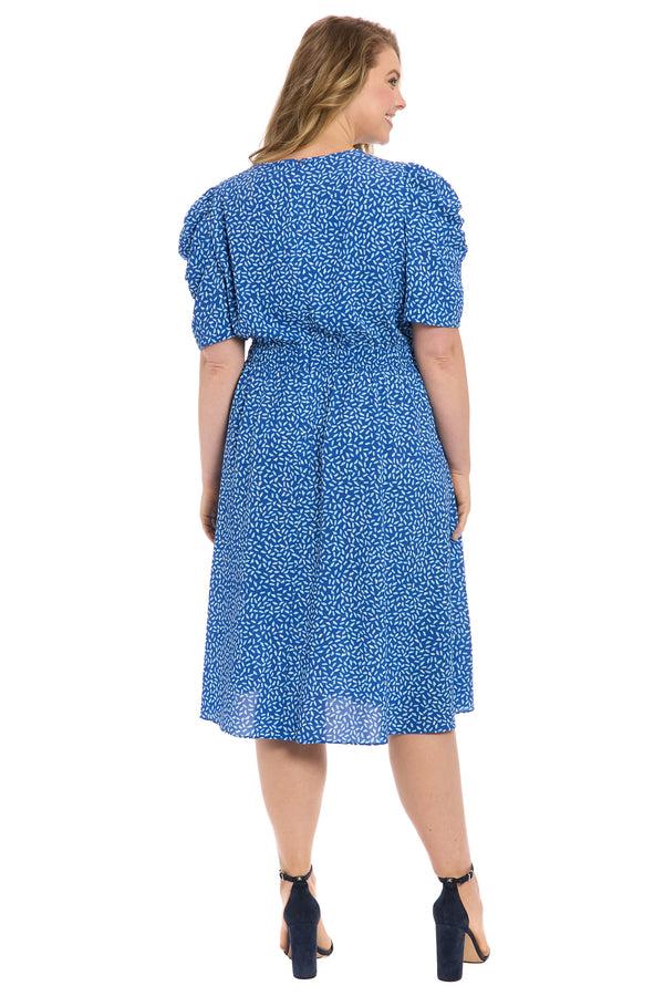 Donna Morgan CATEPILLAR SLEEVE MIDI DRESS