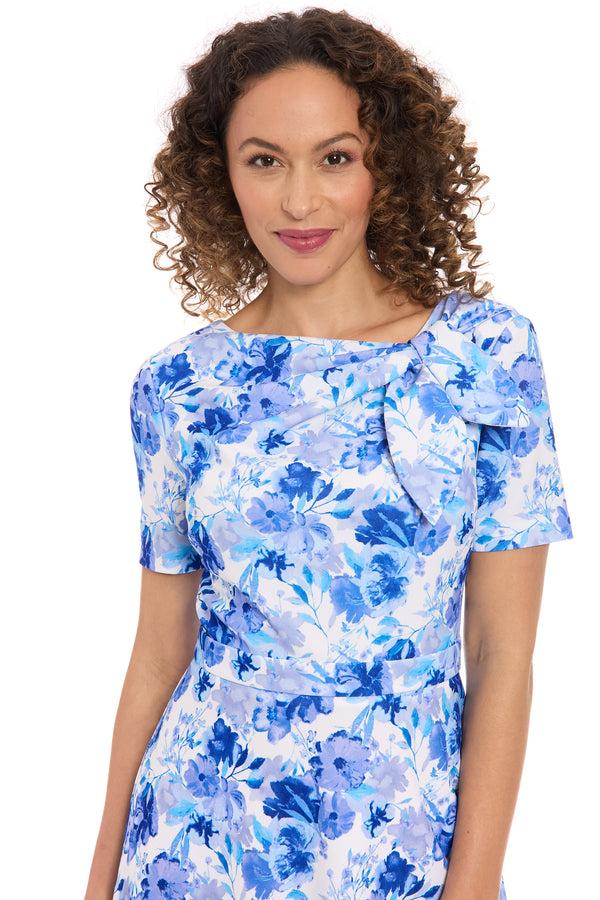 Donna Morgan Colleen In Watercolor Bouquet