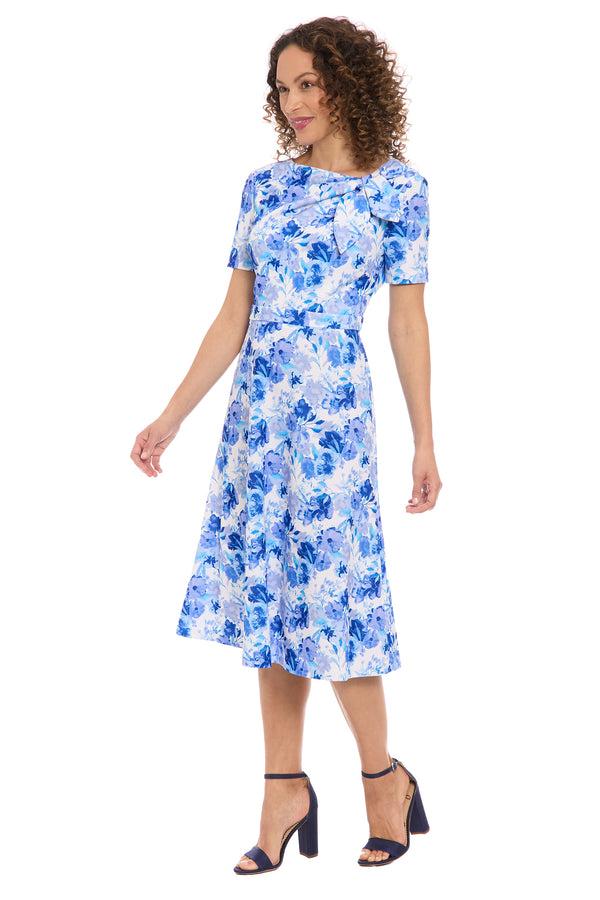 Donna Morgan Colleen In Watercolor Bouquet