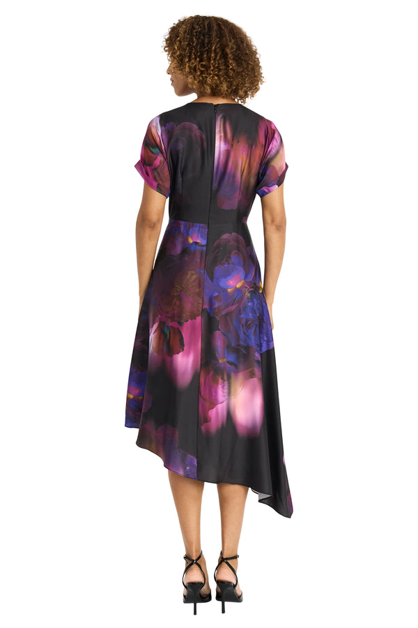 Donna Morgan DOLMAN SLEEVE PLEAT FRONT DRESS