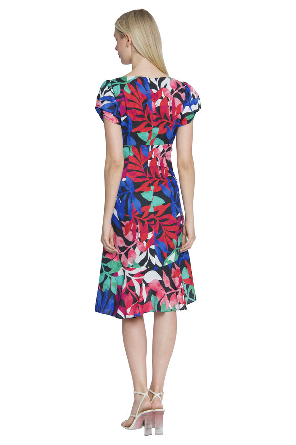 Donna Morgan DRAPED FRONT MIDI DRESS