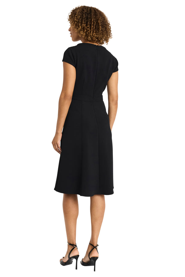 Donna Morgan FIT AND FLARE MIDI DRESS