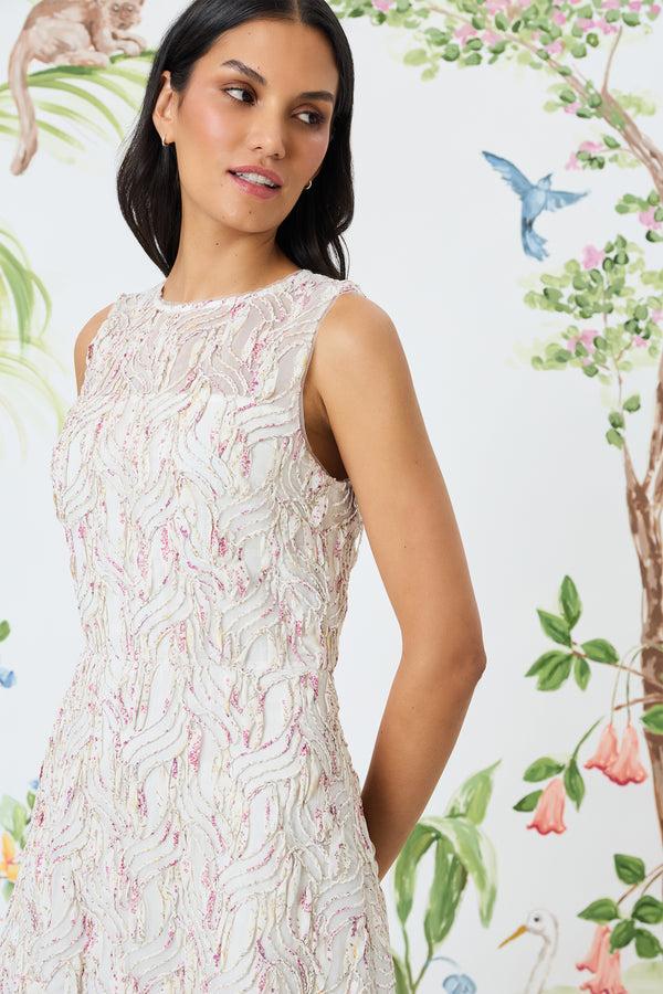 Donna Morgan FLARED MIDI DRESS