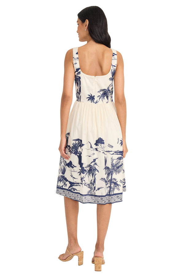 Donna Morgan Golda Midi Fit & Flare Dress