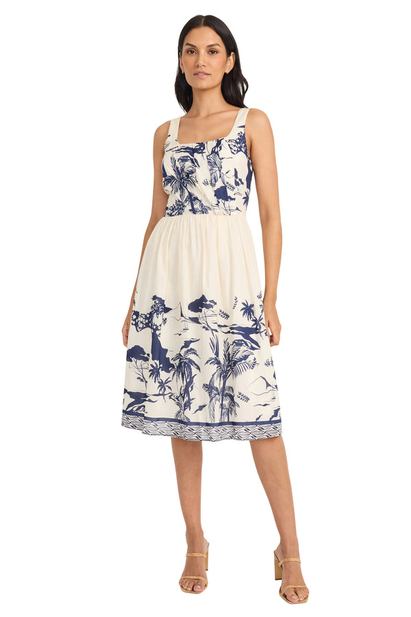 donna morgan Golda Midi Fit & Flare Dress