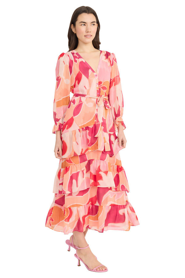 Donna Morgan Letitia In Feather Paisley