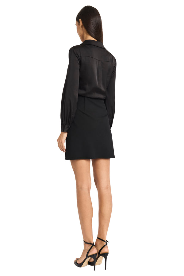 Donna Morgan LONG SLV MINI DRESS