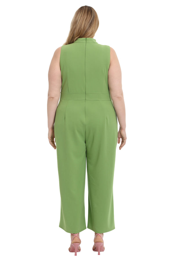 Donna Morgan MOCK NECK SLEEVELESS JUMPSUIT