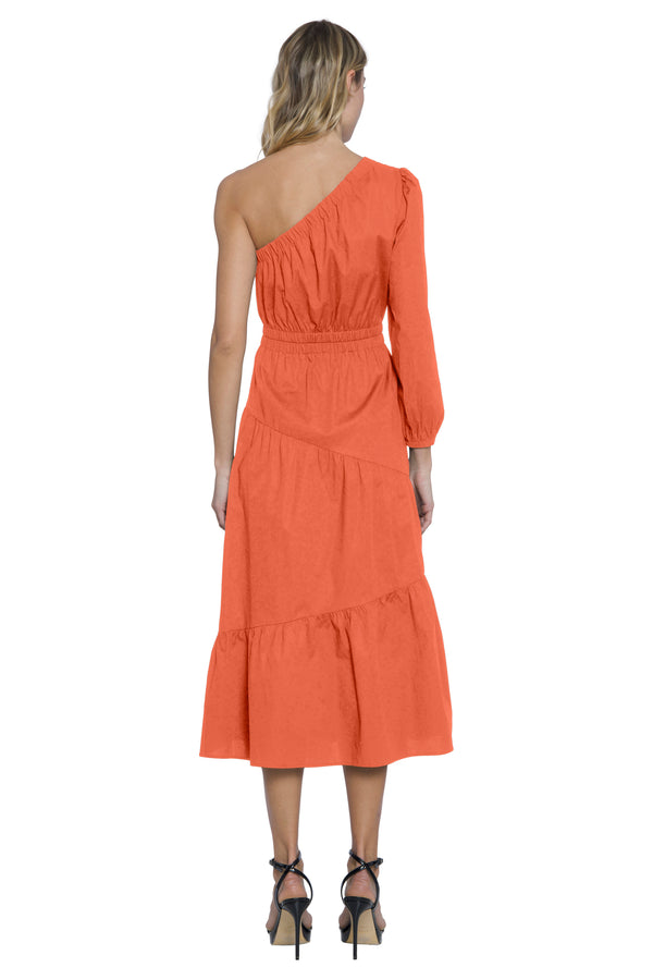 Donna Morgan ONE SHOULDER TIERED MAXI DRESS