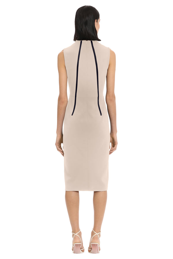 Donna Morgan SHEATH DRESS WITH CONTRAST PIPING