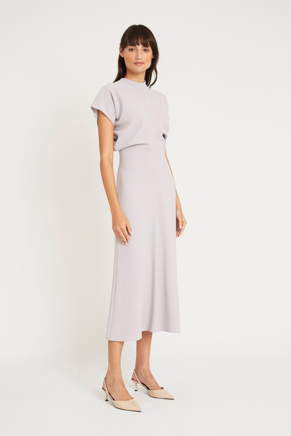 Donna Morgan SHORT SLEEVED FIT & FLARE MAXI