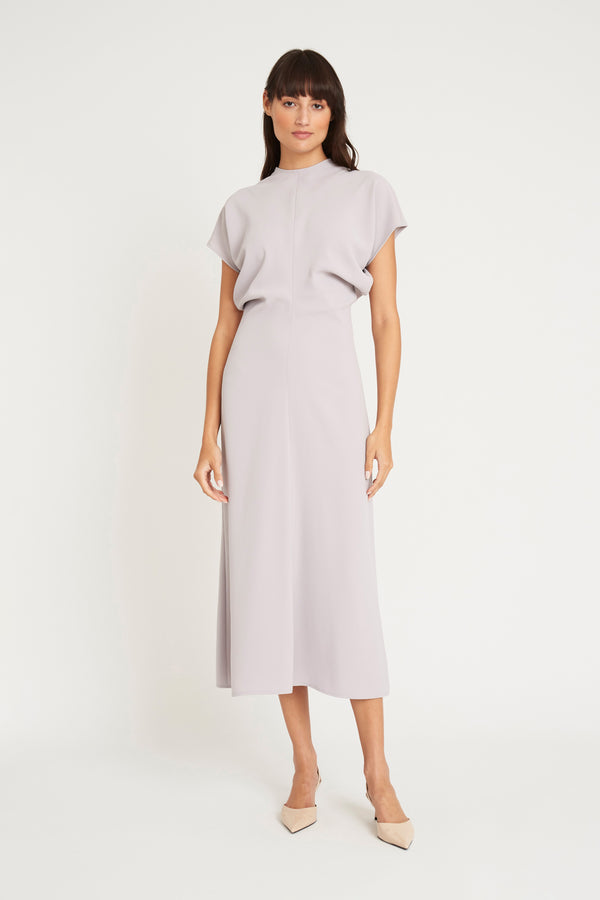 donna morgan SHORT SLEEVED FIT & FLARE MAXI