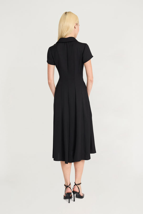 Donna Morgan SHORT SLV MIDI SHIRT DRESS