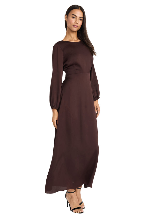 Donna Morgan TIE BACK MAXI WITH CUT OUT SIDES