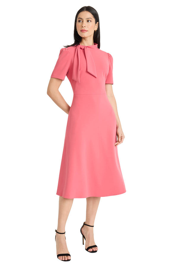 Donna Morgan TIE NECK FIT AND FLARE