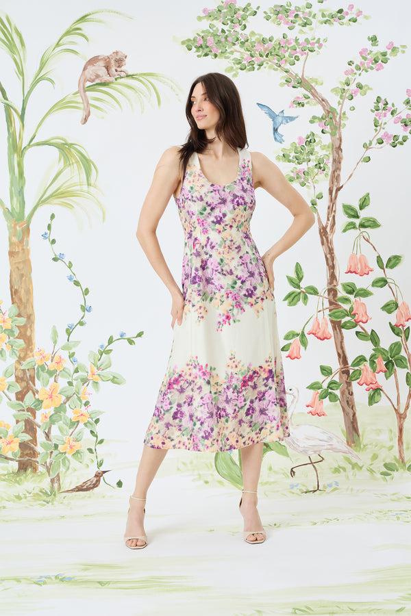 Donna Morgan Tiffany Midi A-Line Dress