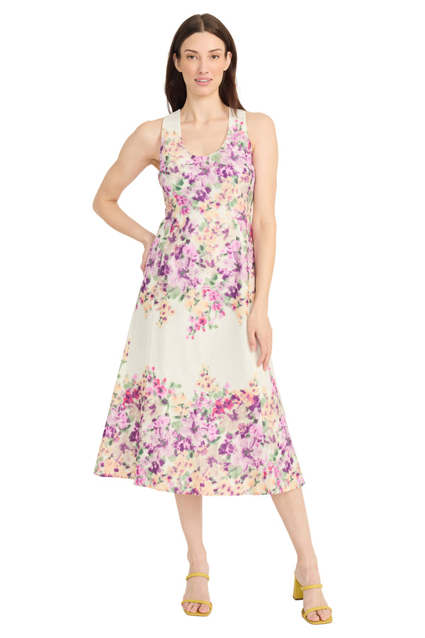 donna morgan Tiffany Midi A-Line Dress
