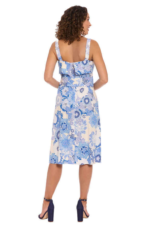 Donna Morgan Juliette Below The Knee Fit & Flare Dress