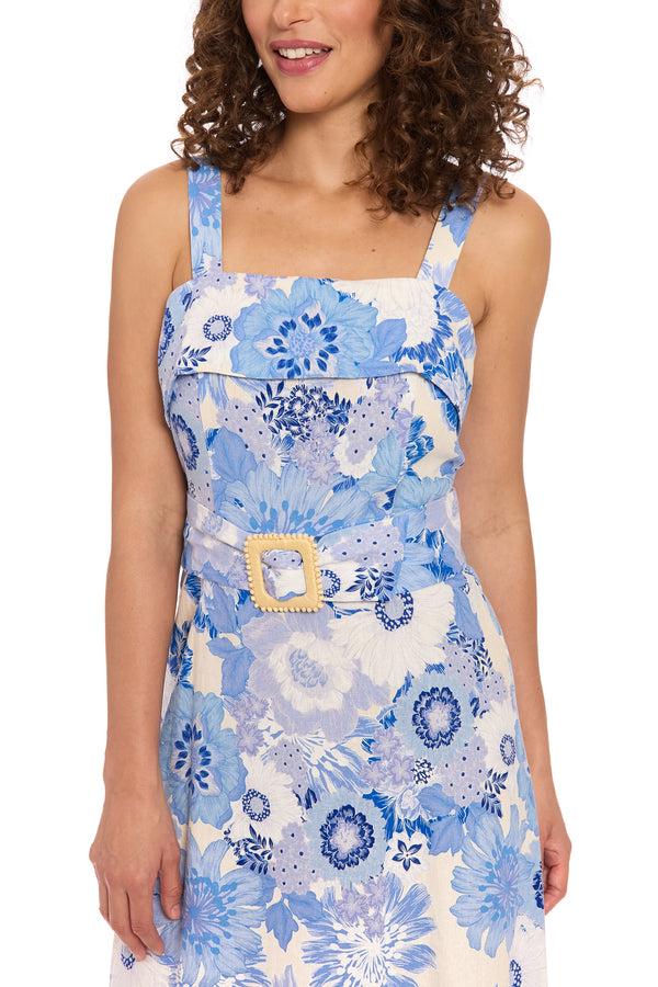 Donna Morgan Juliette Below The Knee Fit & Flare Dress