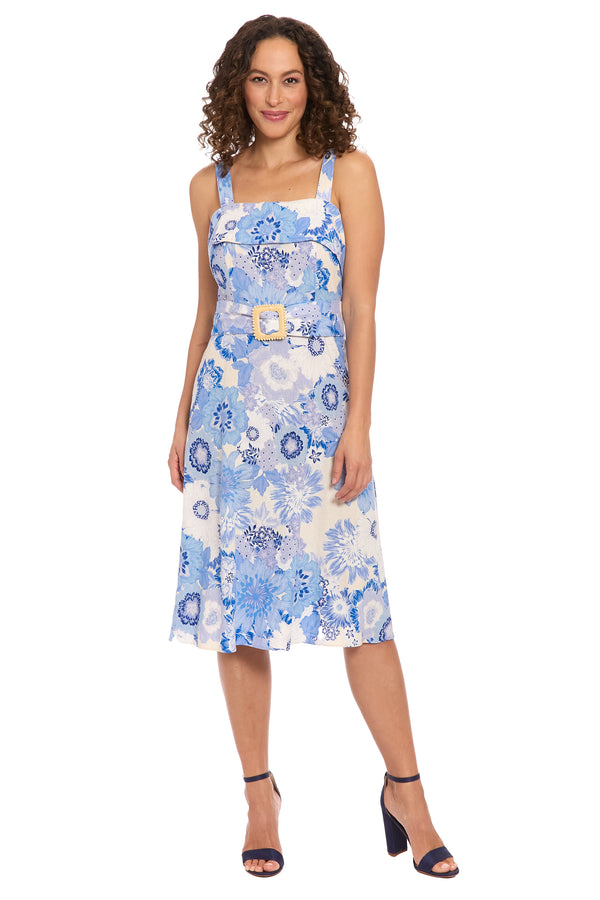 donna morgan Juliette Below the Knee Fit & Flare Dress