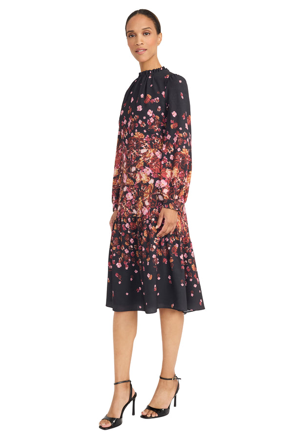 Donna Morgan Kiri In Preserved Floral Knee-Length A-Line Dress