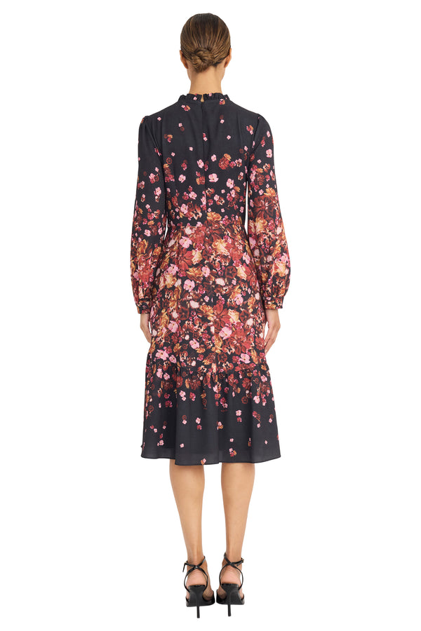 Donna Morgan Kiri In Preserved Floral Knee-Length A-Line Dress