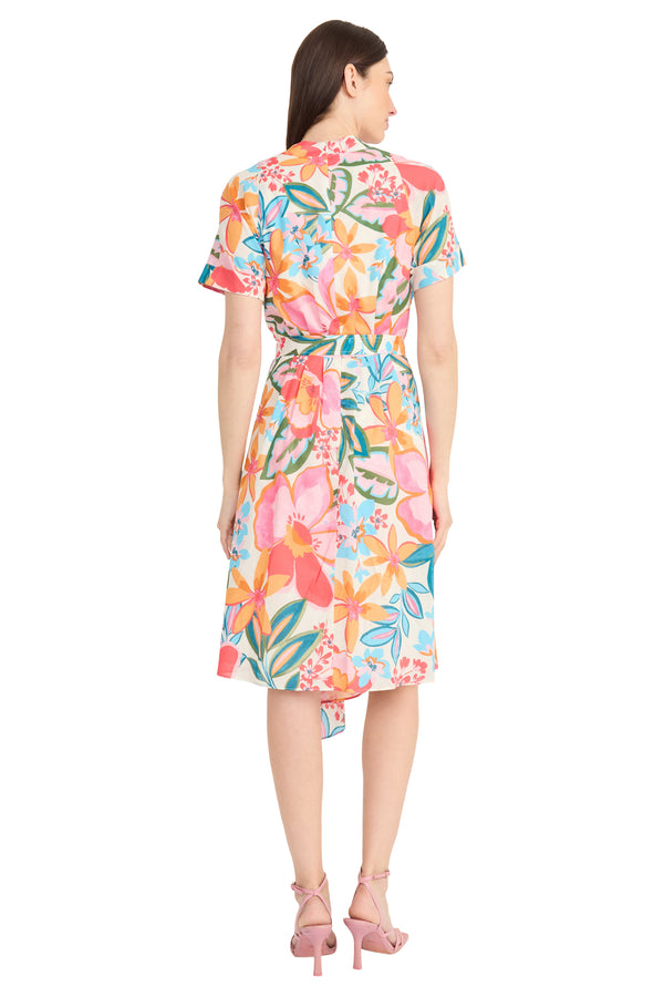 Donna Morgan Rosamund Below The Knee Fit & Flare Dress